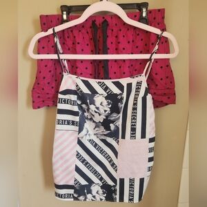 Y2K Victorias Secret Sleep Set Size S